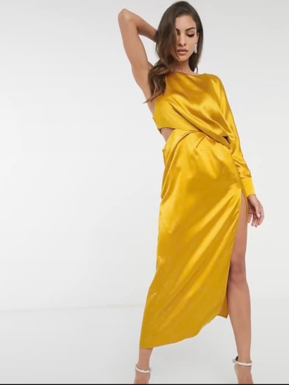 ASOS Design Once Shoulder Dress - Picture 2 of 5